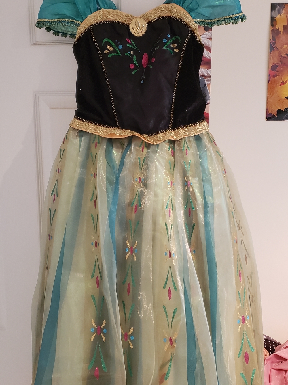 Disney Store Exclusive Girls Frozen Anna Princess Costume Dress. Brand New
